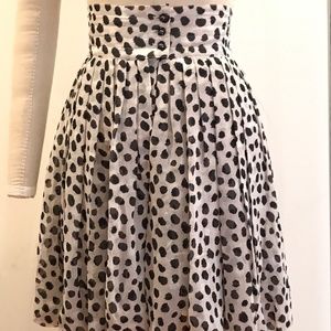 Yves Saint Laurent High Waisted Silk Skort - NWOT